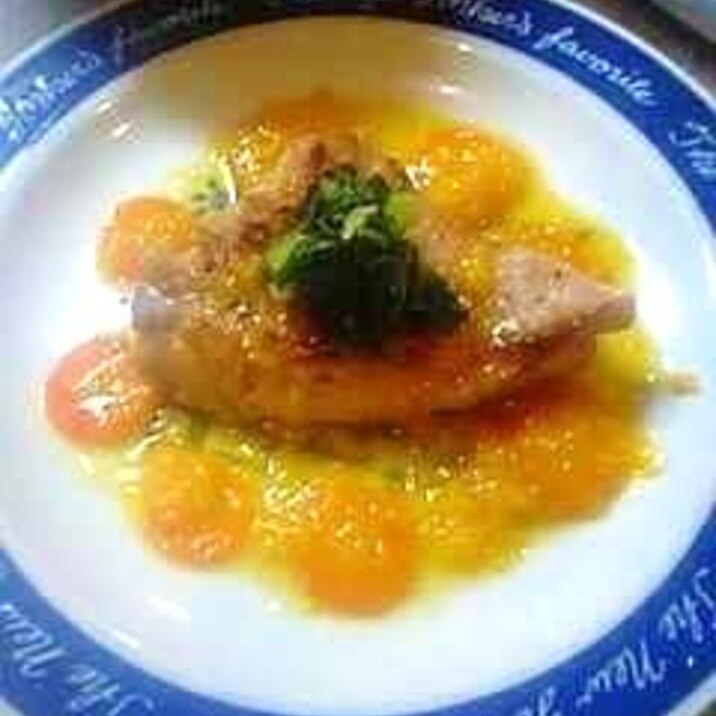 もうすぐx mas チキンのソテーオレンジソース レシピ 作り方 By phoebe Cupid 楽天レシピ